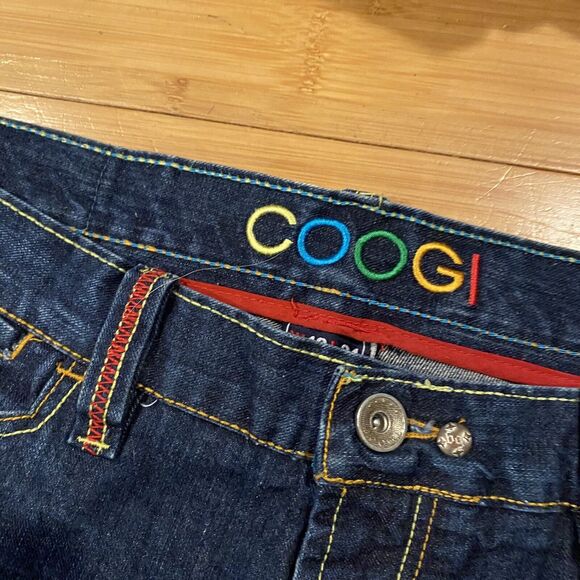 Coogi Jeans 40 X 34 Rainbow Colors Embroidery Dark Wash Denim - Picture 2 of 16